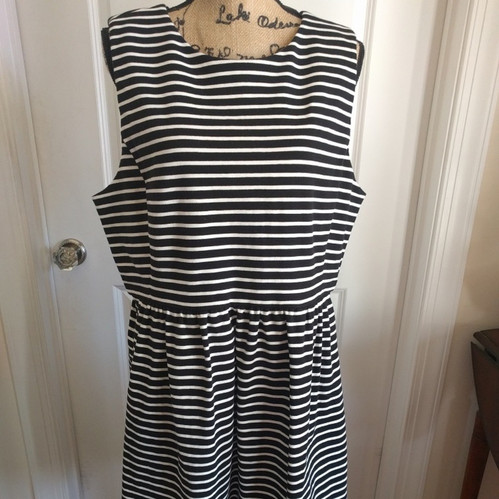 J Crew Striped Daybreak Dress